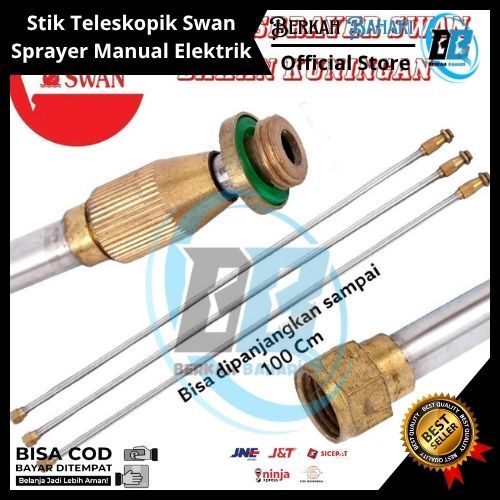 Stik Teleskopik Swan Sprayer Manual Elektrik Bisa Panjang | Stik Osrot Sprayer Swan Panjang 100 Cm