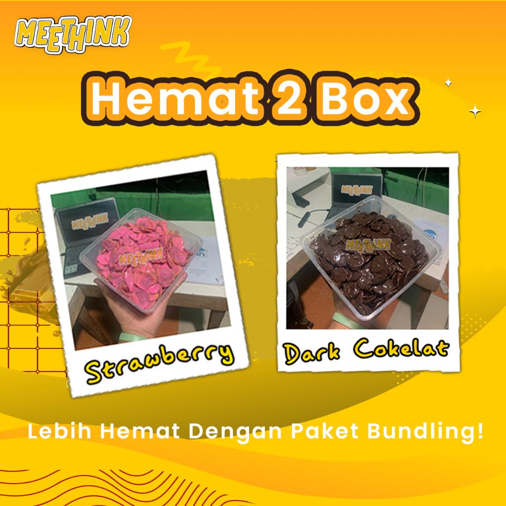 

MEETHINK CHIPS Keripik Pisang Lumer Hemat 2 Box