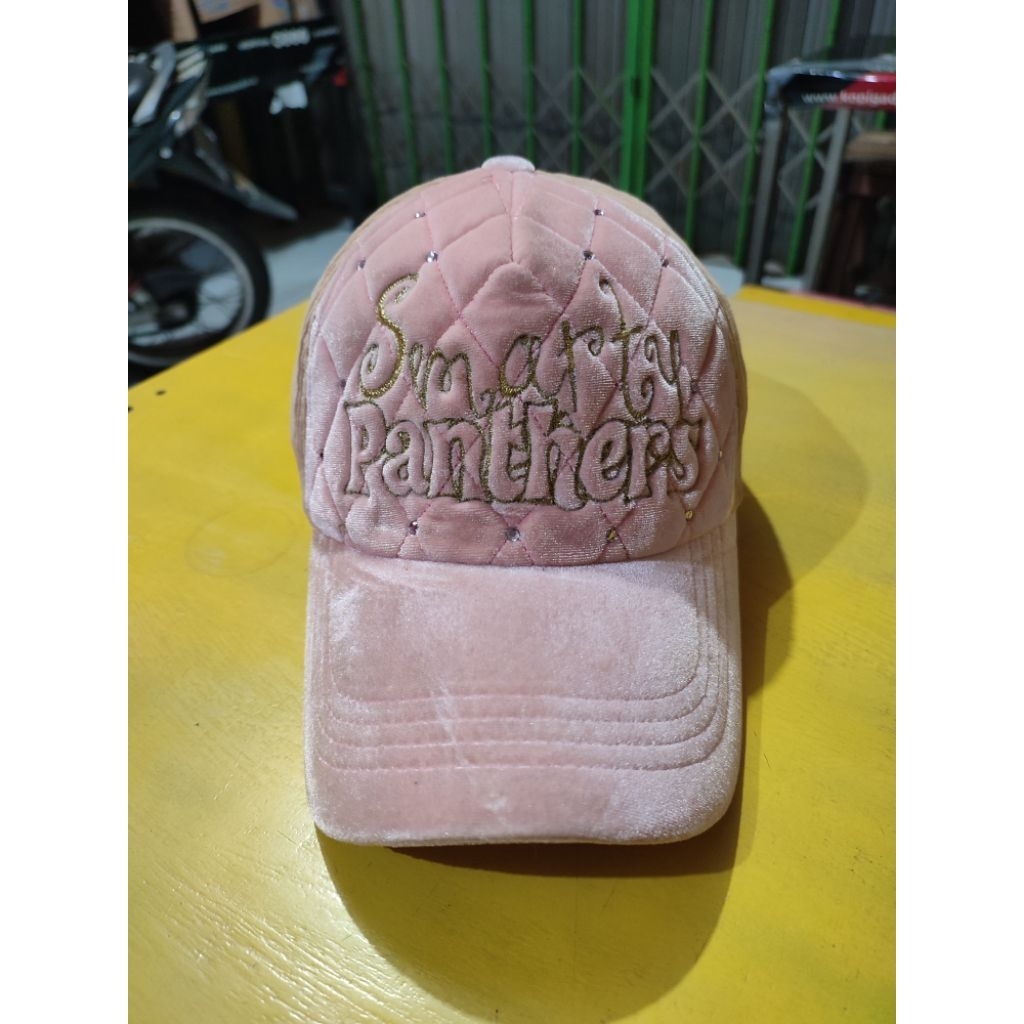 Topi Caps Corduroy x Suede Pink Panther Two Tone