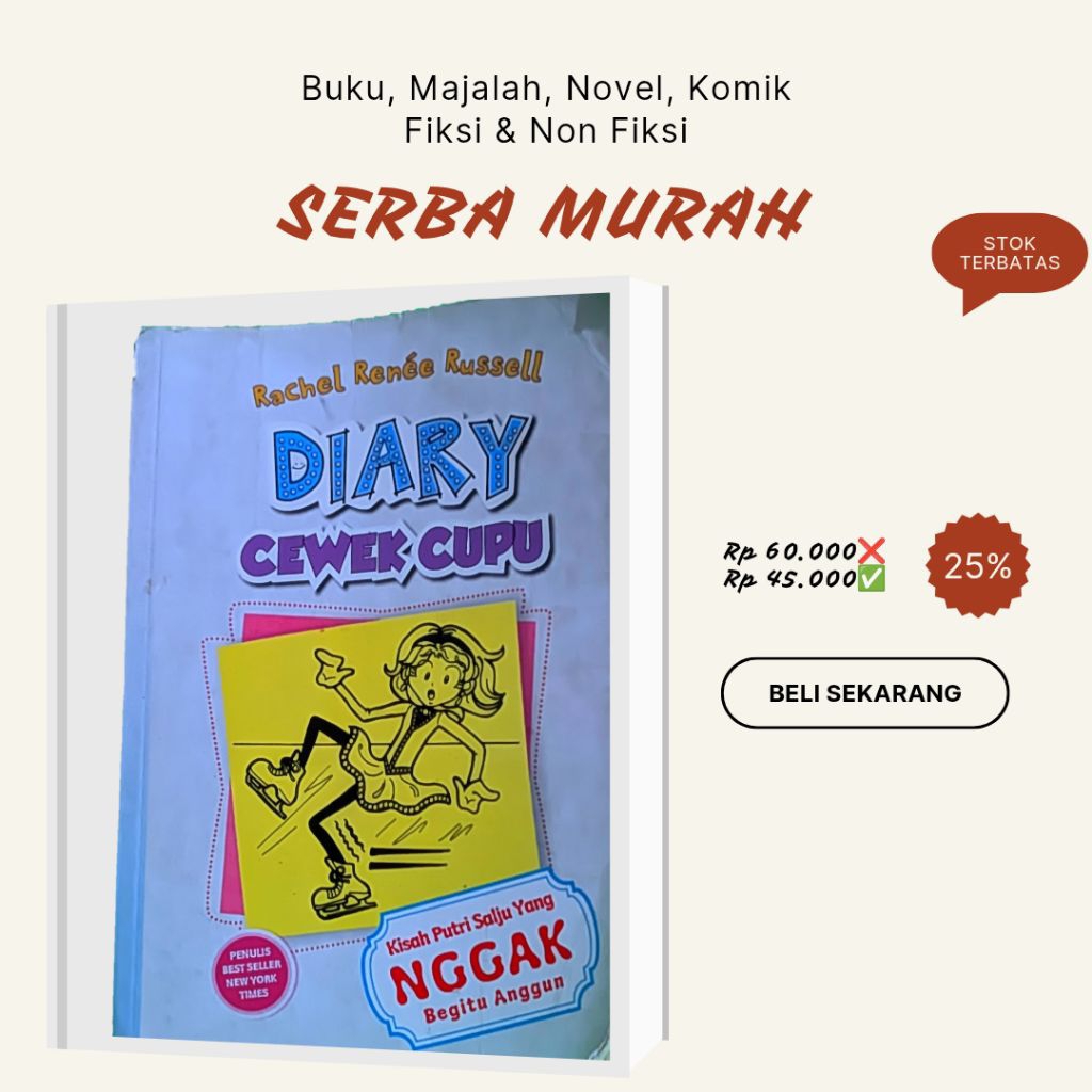 

Diary Cewek Cupu | Buku Bekas