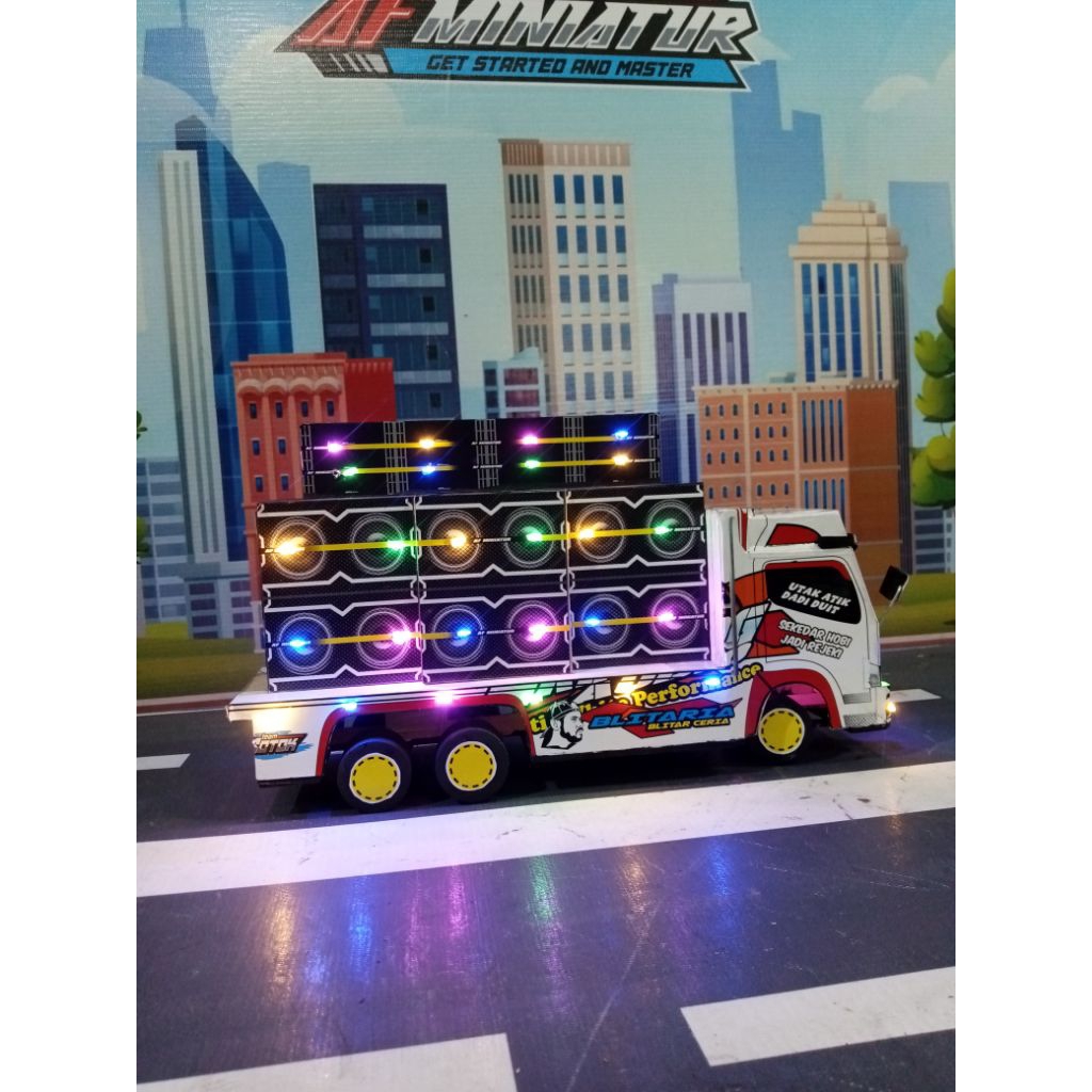 Miawmiaw_Id Miniatur Truk Sound Horeg / Miniatur Truk Sound System / Miniatur Truk Oleng / Miniatur