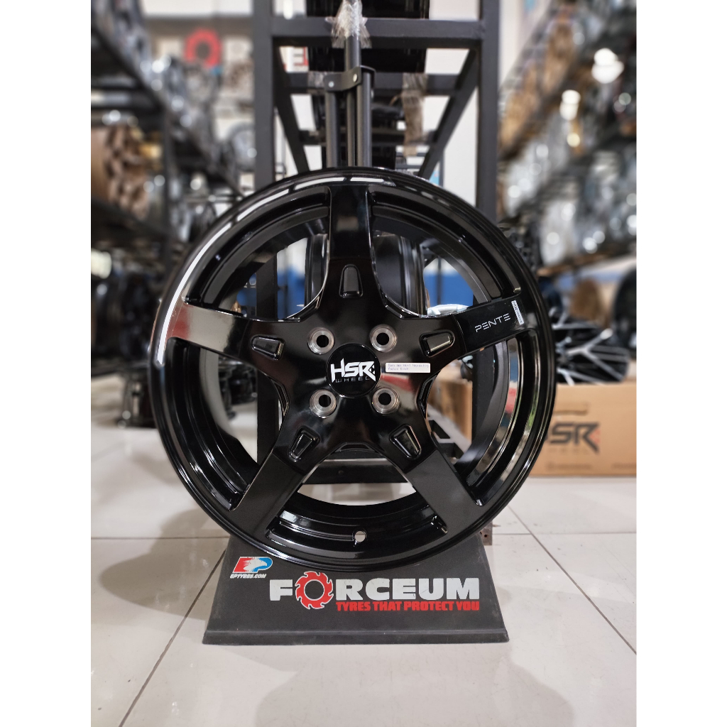 Velg HSR Wheel Pente R15 untuk mobil Brio, Sigra, City, Calya, Agya, Ayla - Pelek Ring 15 palang 5 B