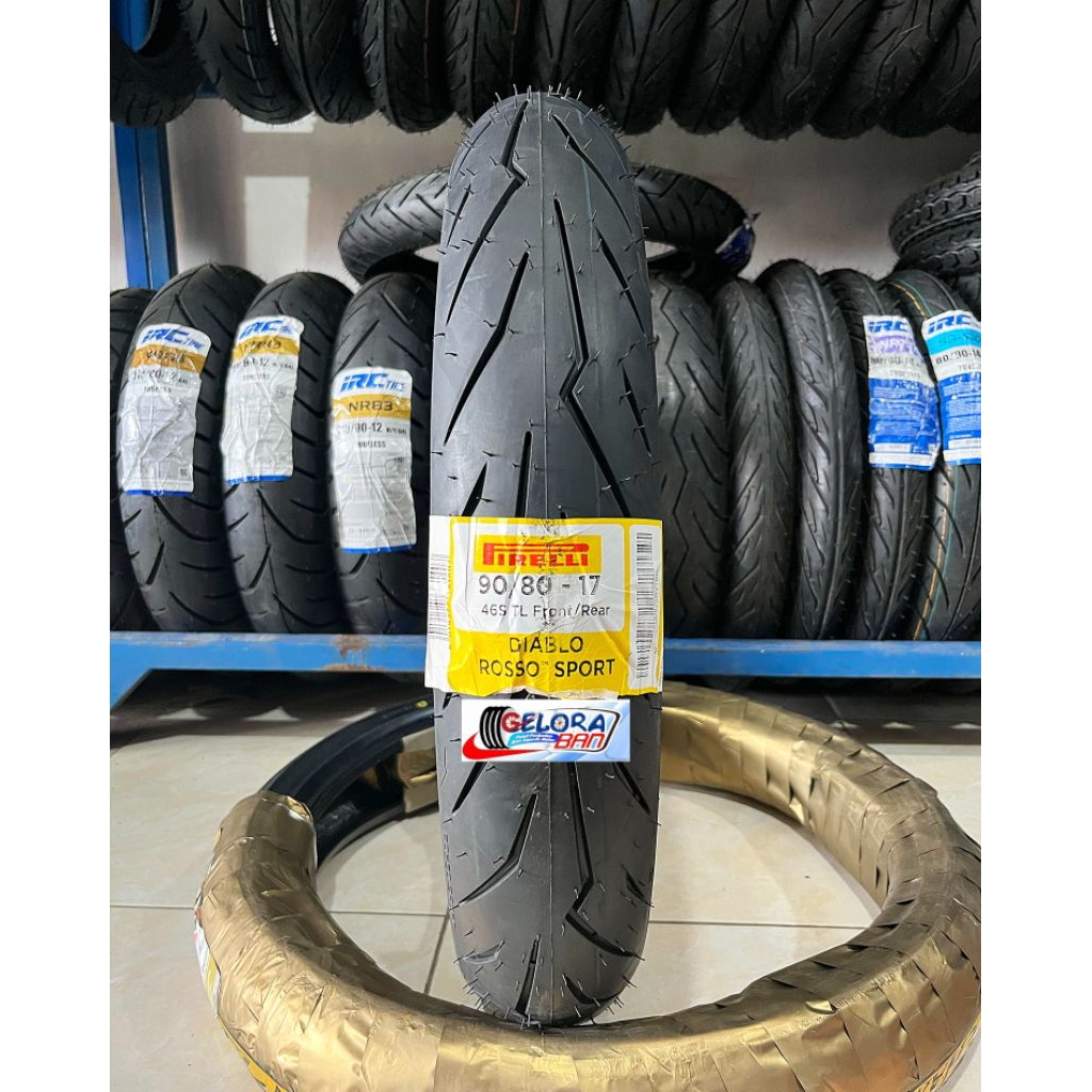 Ban Pirelli Diablo ROSSO Sport 90/80-17 Tubeless ban donat 90/80-17 ban soft Compound 90/80-17 ban m