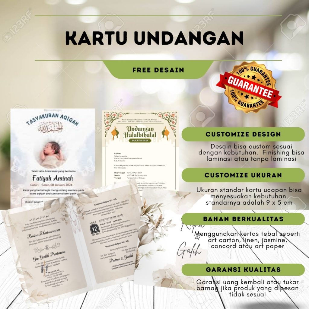 

Kartu Undangan Custom: Silaturahmi Hangat, Momen Berkesan!