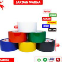 

Lakban Warna Warni 50 Yard x 45 Mm x 45 OPP Color Tape per PCS