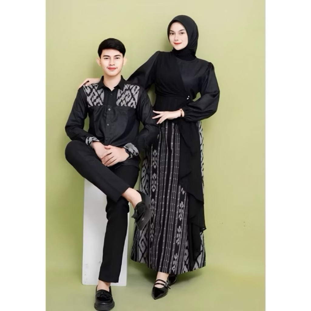 SET COPLE TENUN | KEMEJA TENUN | BAJU TENUN|BAJU PASANGAN BEST SELLER