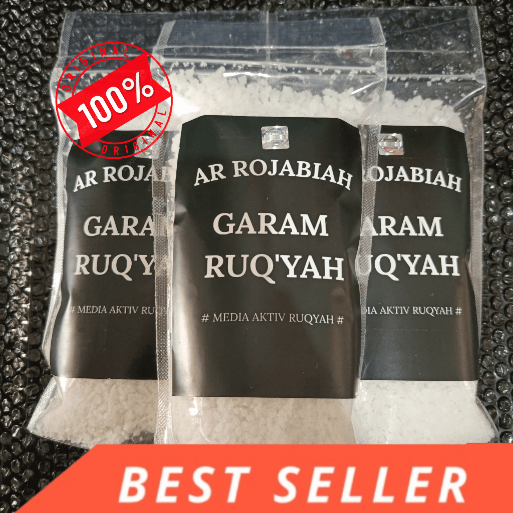 

AR ROJABIAH Terapi Garam Ruq'Yah 1kg sudah di asma Garam Rukiyah Arrojabiah Asli