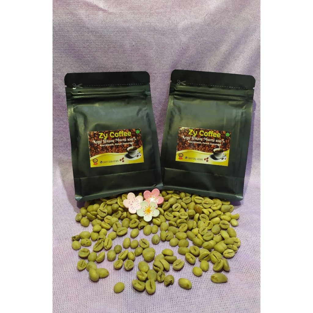 

Zy Coffee (Kopi hitam murni Premium) kemasan standing pouch ziplock