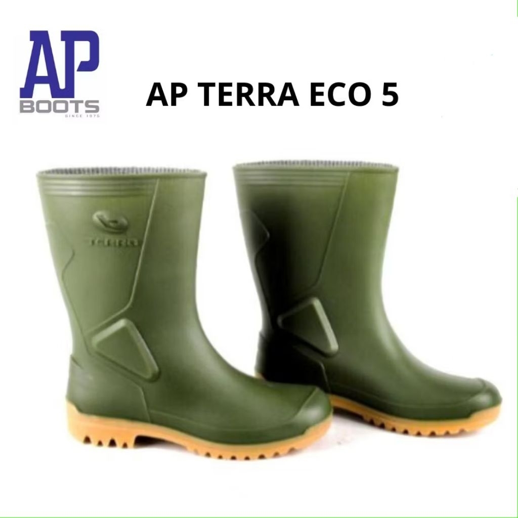 AP TERRA ECO 5 SIZE 25-27 WARNA HIJAU / SEPATU AP BOOTS PENDEK TERRA ECO 5 HIJAU