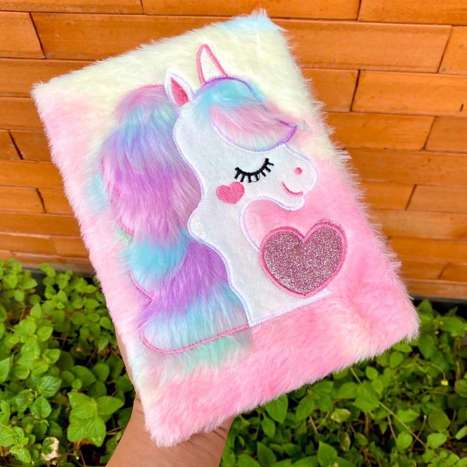 

Bisa Cod Notebook Bulu Diary Unicorn Bulu Fur Squishy Buku Tulis Anak Kuda Pony