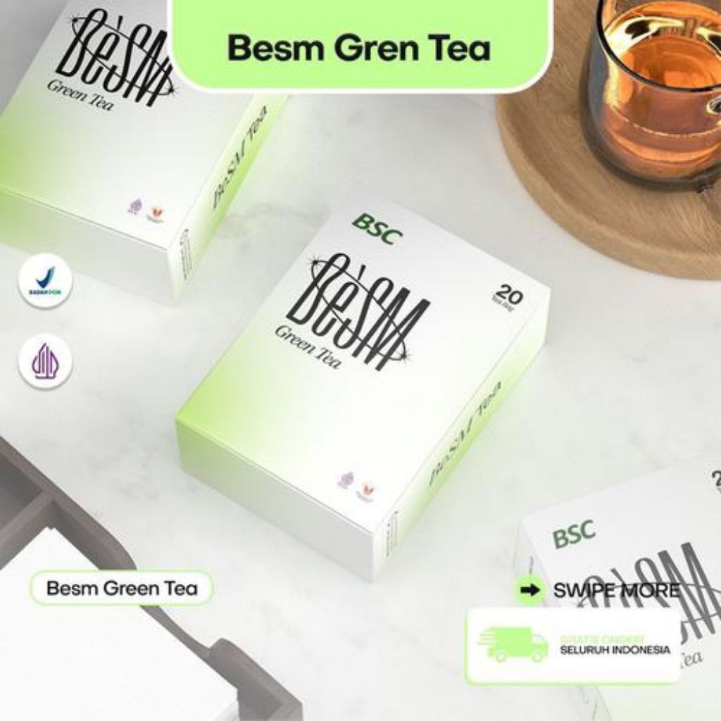

BSC | BeSM Teh Hijau (Isi 20 Pack) - Teh