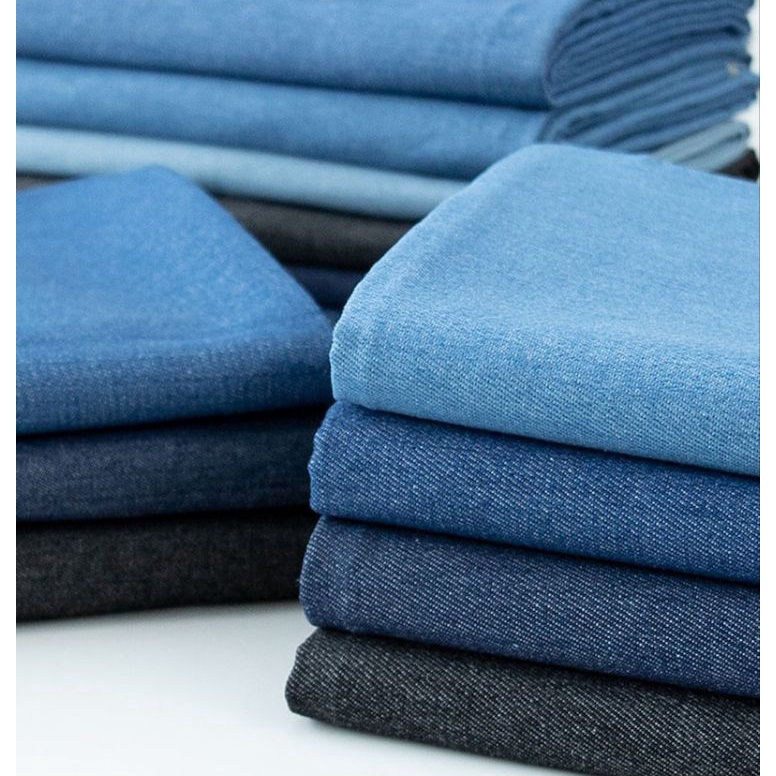 KODE D26C KAIN DENIM POTONGAN CHAMBRAY WASH JEANS 65 Oz TIPIS