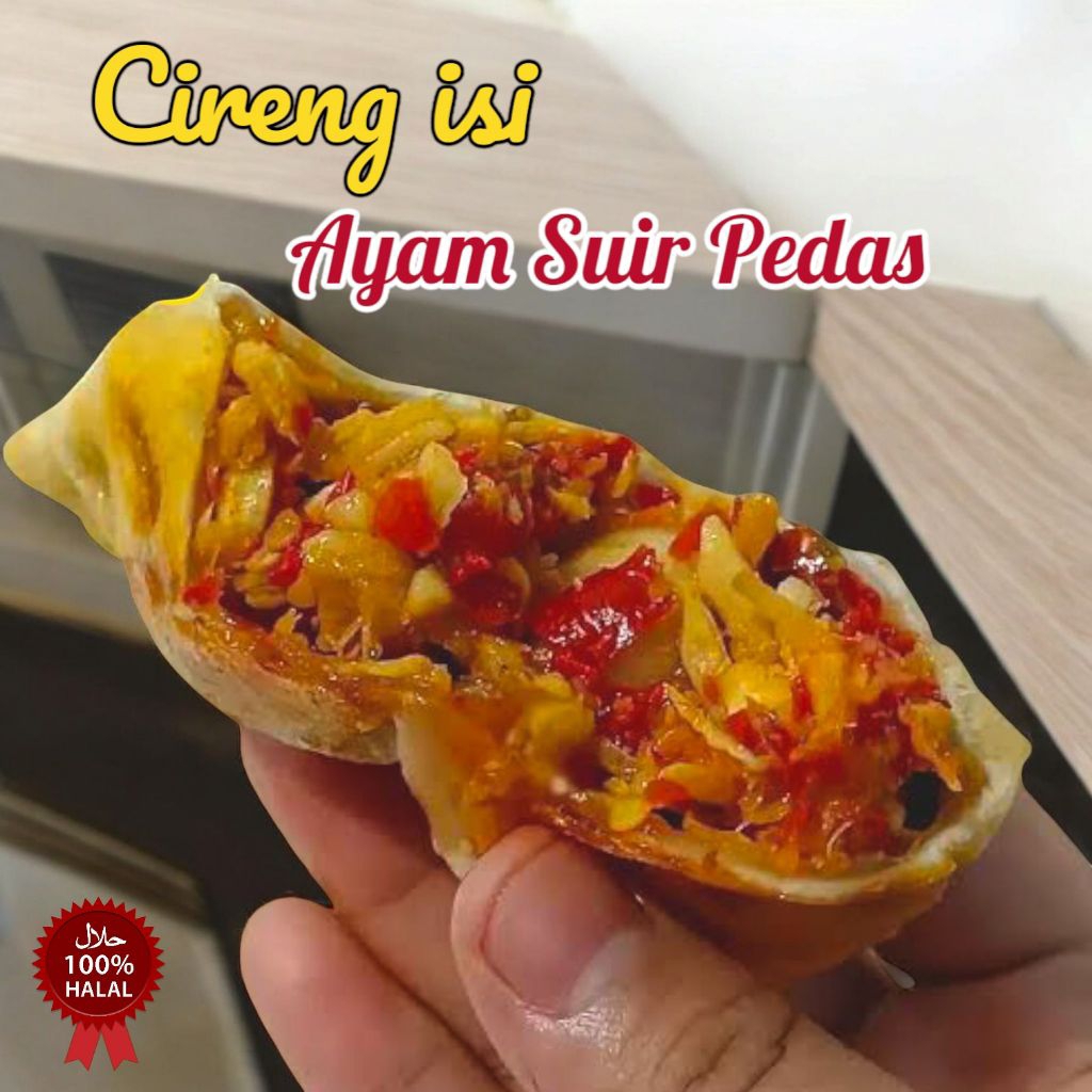 

Cireng isi ayam suwir pedas