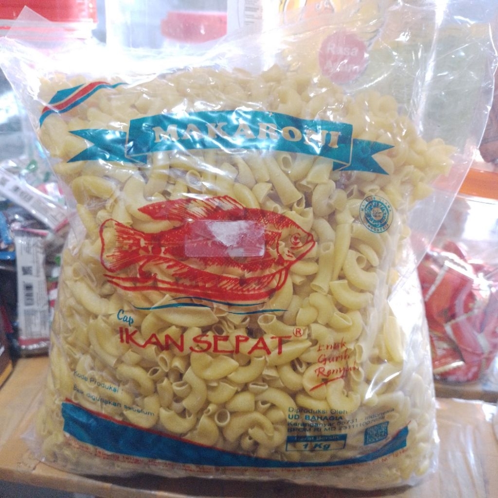 

makaroni bantat mentah 1kg merk ikan sepat