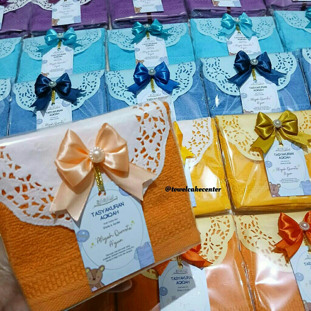 PO - Souvenir Handuk Kecil Sapu Tangan Ukuran 30x30 - Handuk Muka - Handuk Lap Wajah - Souvenir Sapu