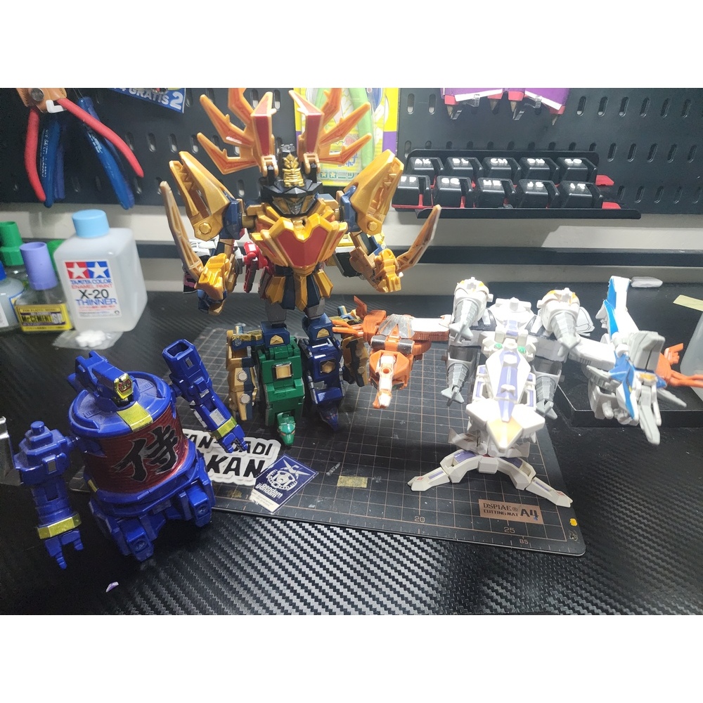 Set Mini Pla Samurai Sentai Shinkernger second hand