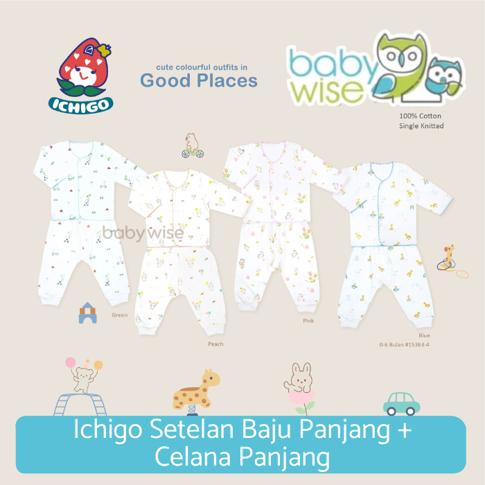 Ichigo Setelan Baju Panjang + Celana Panjang - Baju Setelan Anak