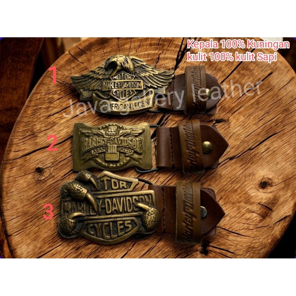 Kepala Ikat pinggang Harley DAVIDSON / buckle Harley DAVIDSON / gesper Harley DAVIDSON bonus baot ku