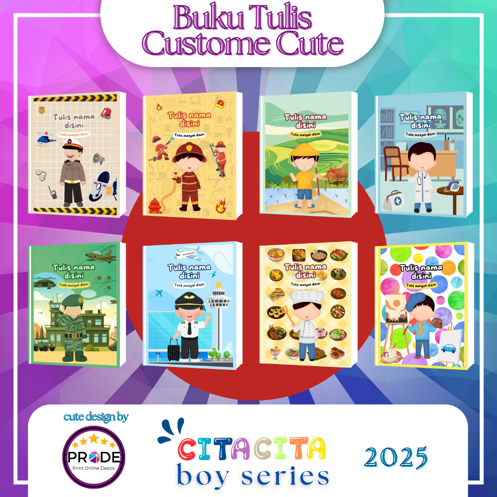

Buku Tulis Cita-Cita Boy Series Custome