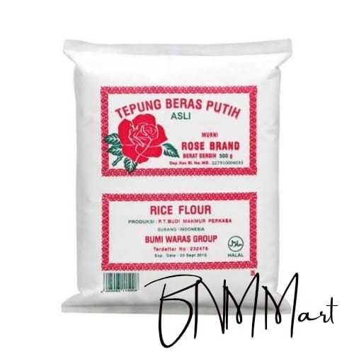 

TEPUNG BERAS PUTIH ROSE BRAND KEMASAN 500 GRAM