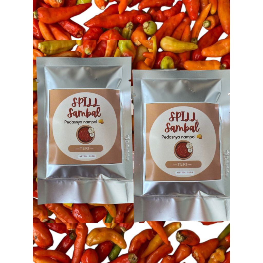 

SAMBAL TERI BUNDLE 2PCS 25GR+25GR BEST SELLER / SAMBAL HOMEMADE / SPILL SAMBAL / SAMBAL KELUARGA TANPA PENGAWET