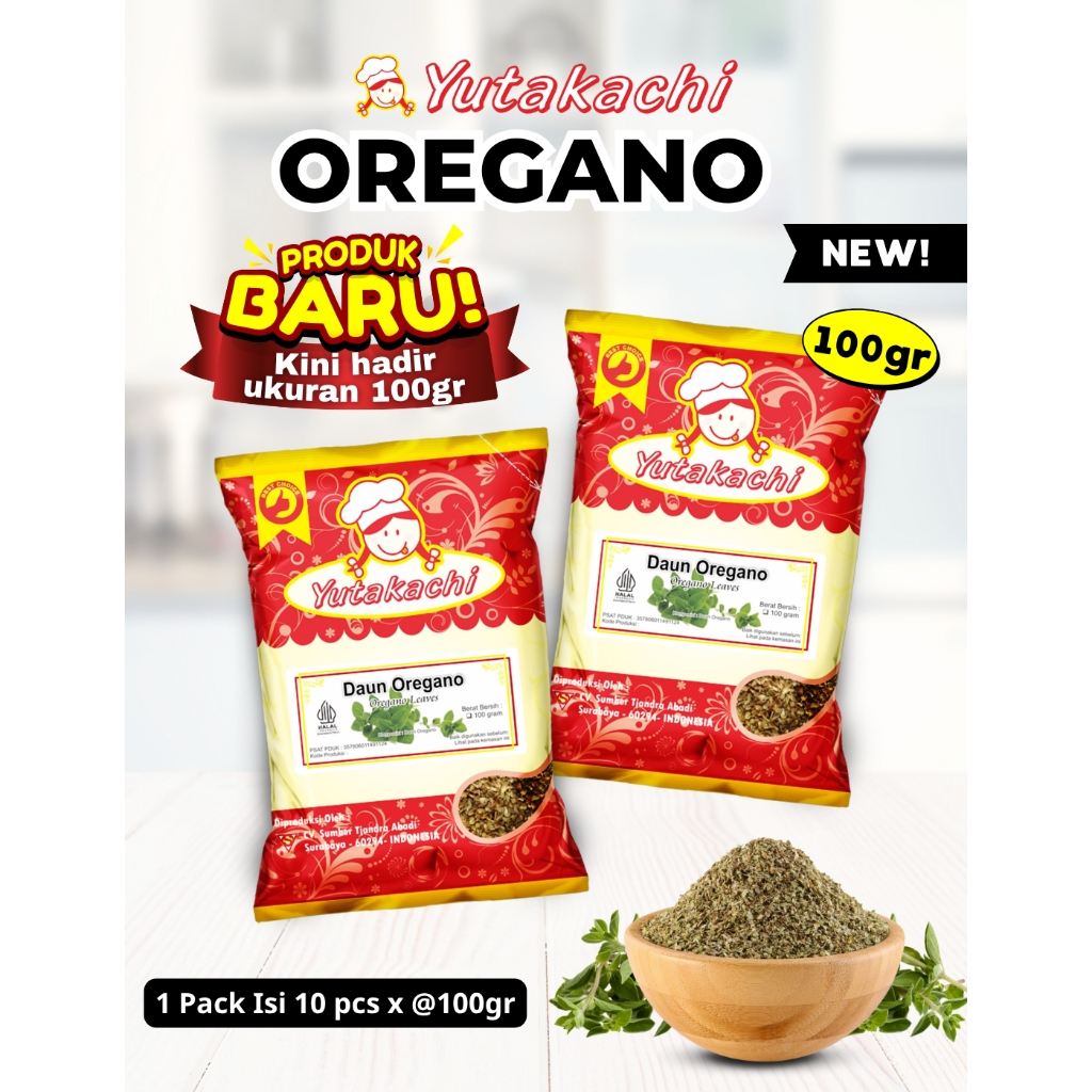 

Oregano Grade A Yutakachi 100gr / Oregano Turkey Flake / Herbs Daun Herbal