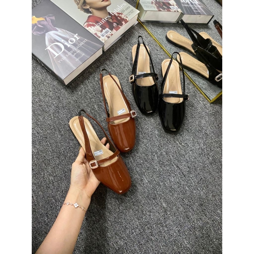 flatshoes karet belakang pansus wanita