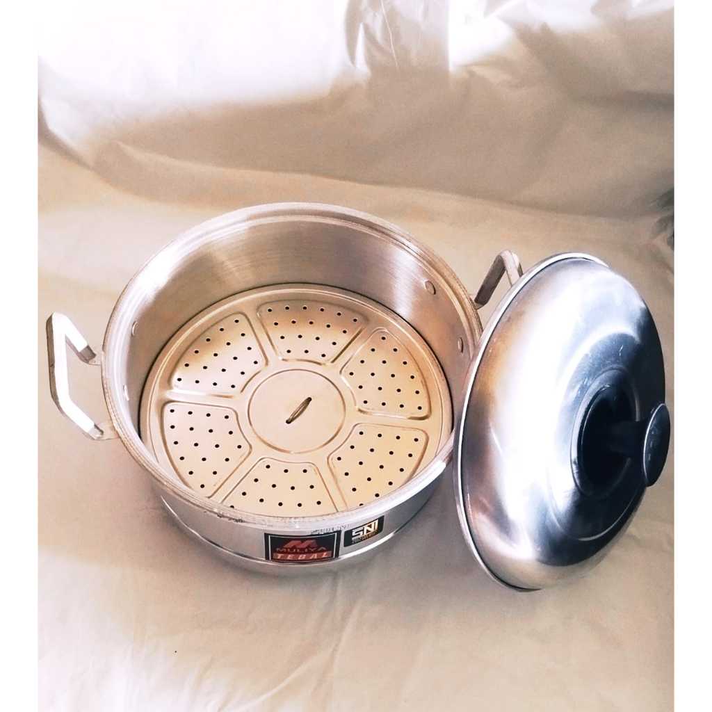 Langseng Kukus / Dandang Kukusan Nasi Serbaguna Bahan Aluminium