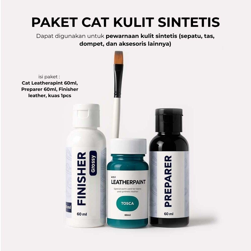 Paket Cat Sepatu kulit, Tas Kulit, dan Kulit sintetis Lainnya - KSJ Paint
