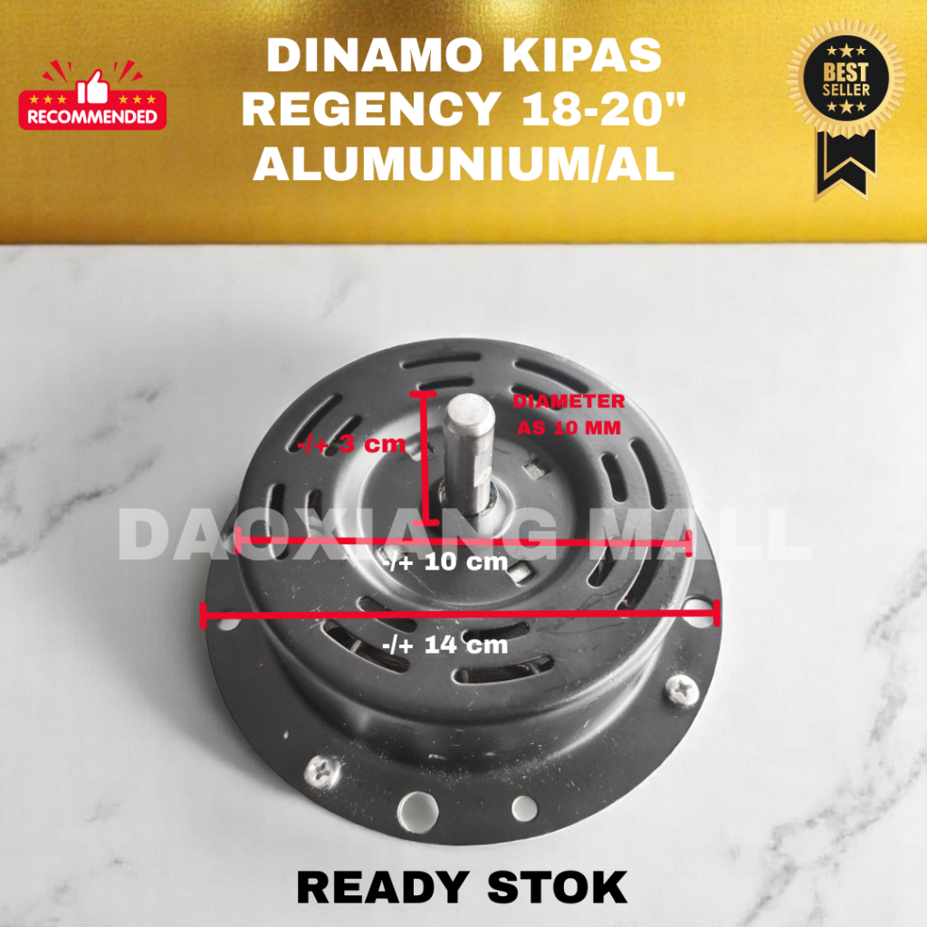 DINAMO KIPAS ANGIN TORNADO REGENCY 18 INCH BALING BESI AS 10 MM ALUMUNIUM/MOTOR KIPAS REGENCY 18"