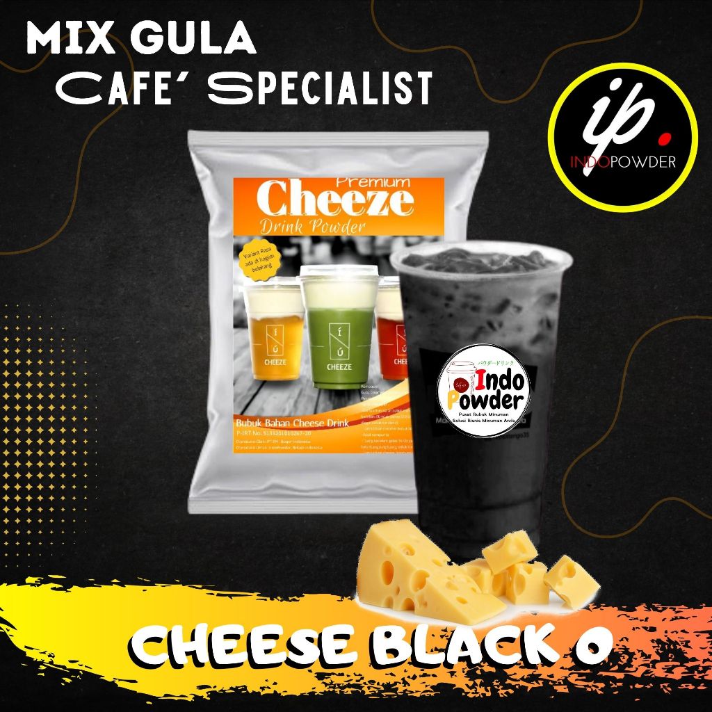 

IP Jakarta - Bubuk Minuman CHEESE BLACK O 1Kg untuk Cafe, Waralaba, Resto dan Usaha Minuman Kekinian