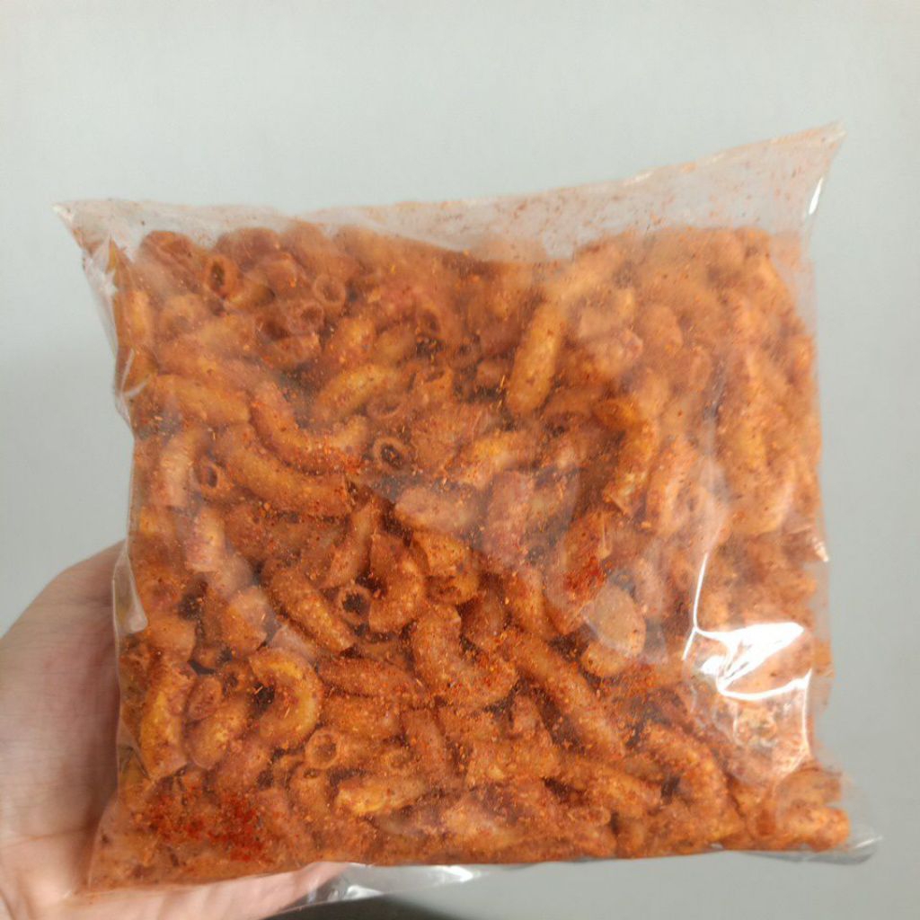 

Makaroni Cikruh Daun Jeruk, Renyah, Super Pedas