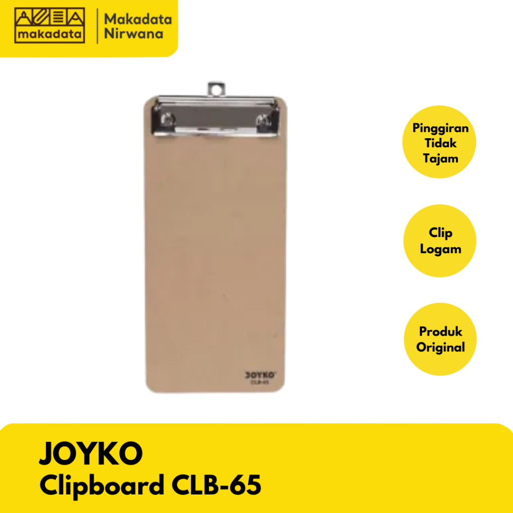 

JOYKO CLIPBOARD/PAPAN UJIAN CLB-65 (1 PCS)
