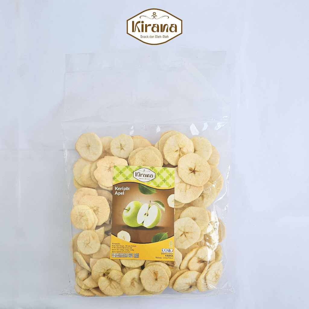 

KiranaSnackGrosir - Keripik Buah Keripik Apel 500 gr - Keripik Buah/Keripik Nangka/Keripik Apel