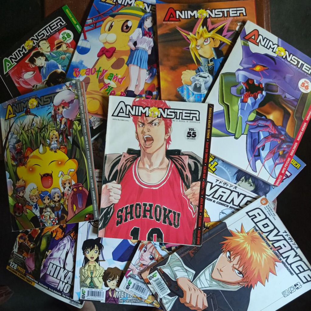 Buku Cabutan Majalah Animonster Advance Anime Animasi Bahasa Indonesia