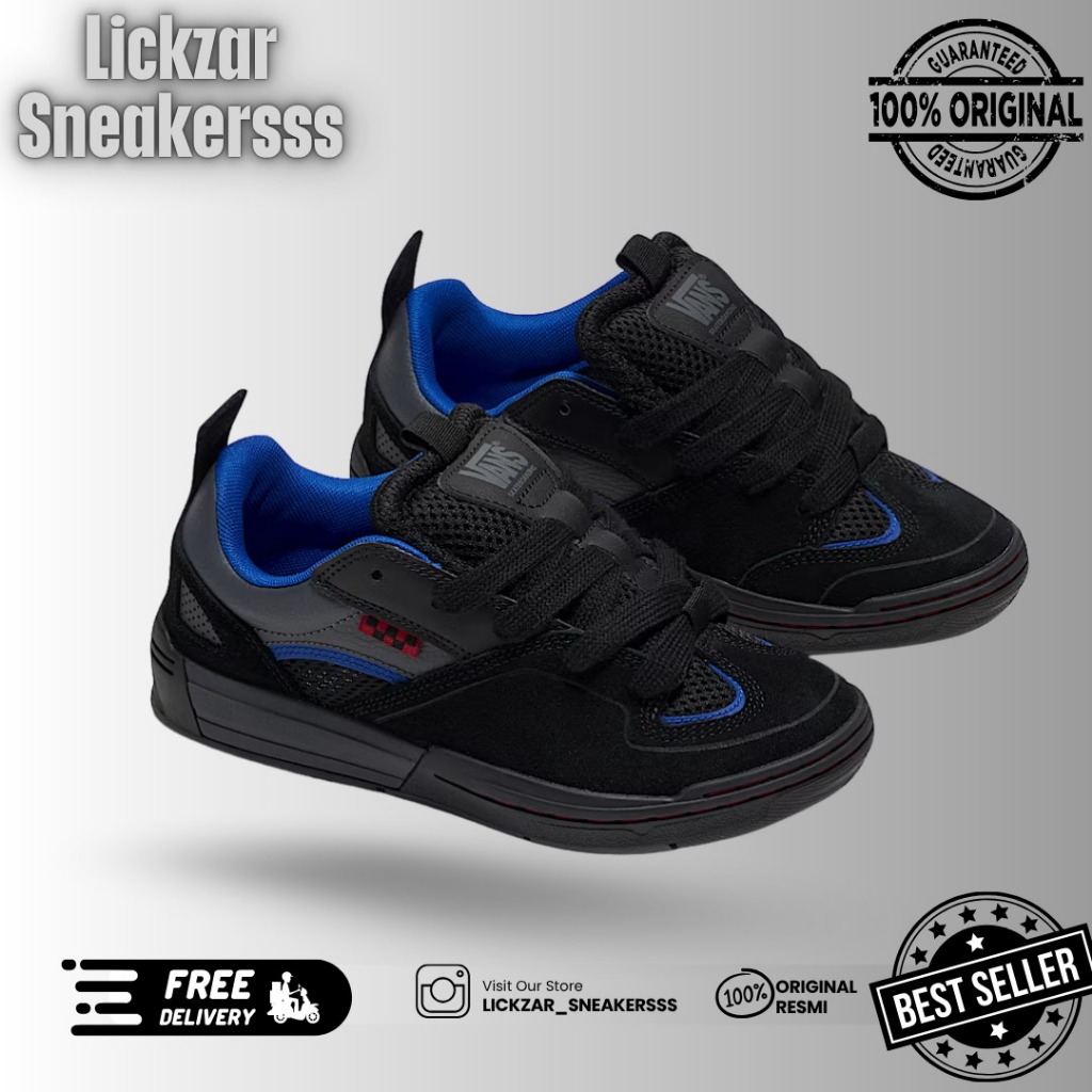 VansSkate Mixxa Blue Black Original Resmi Navya