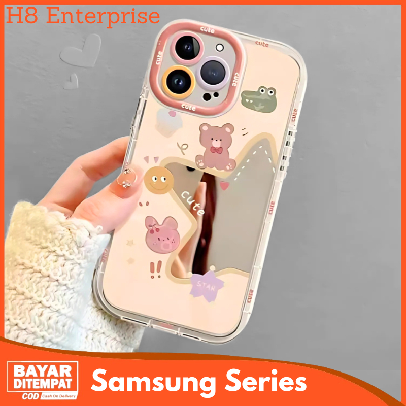 Case Miror Kaca Samsung A13 A23 A32 A14 4G 5G A25 A06 A05S Casing Cermin compatible Softcase Motif S