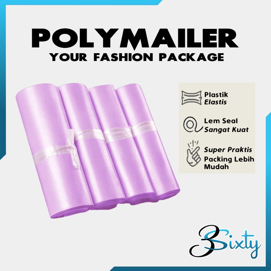 

PLASTIK POLYMAILER 40X60 UNGU Premium Tebal Lem Kantong Amplop Polimailer Warna Bubble Packing Baju Online Shop