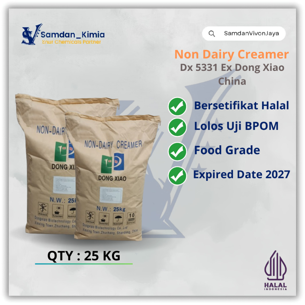 

Non Dairy Creamer Dx 5331 Ex Dong Xiao China.25 kg