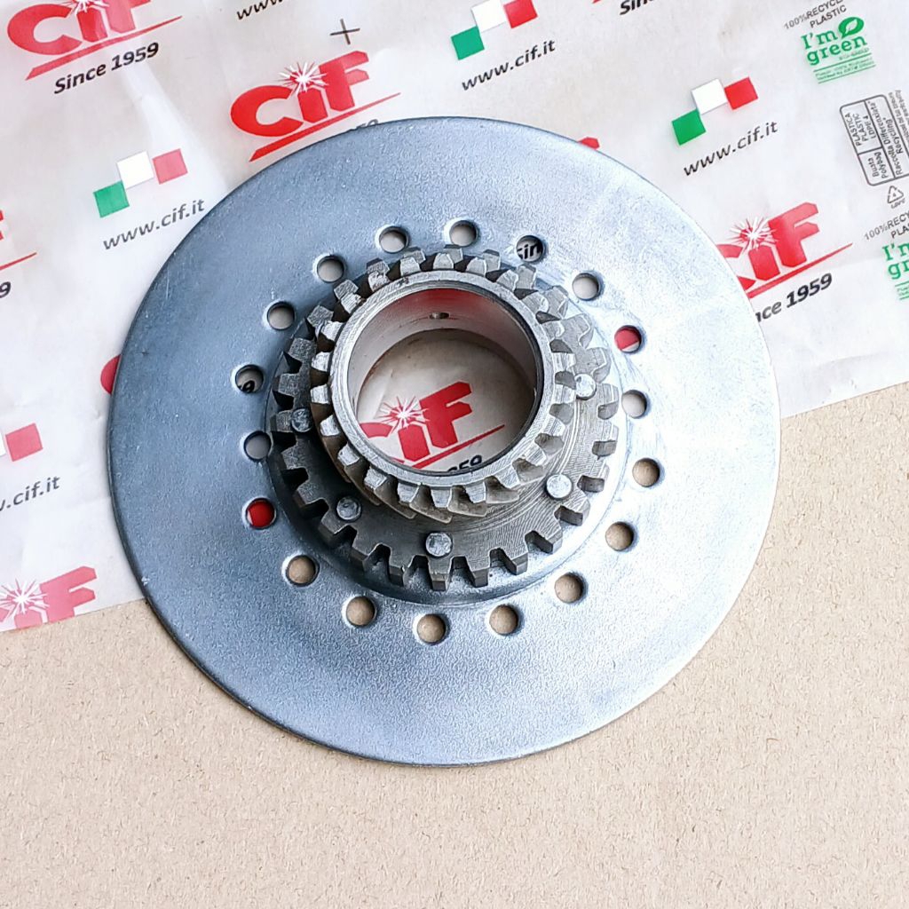 Gigi Kopling T22 Kopling Besar Per 7 Vespa Super Sprint