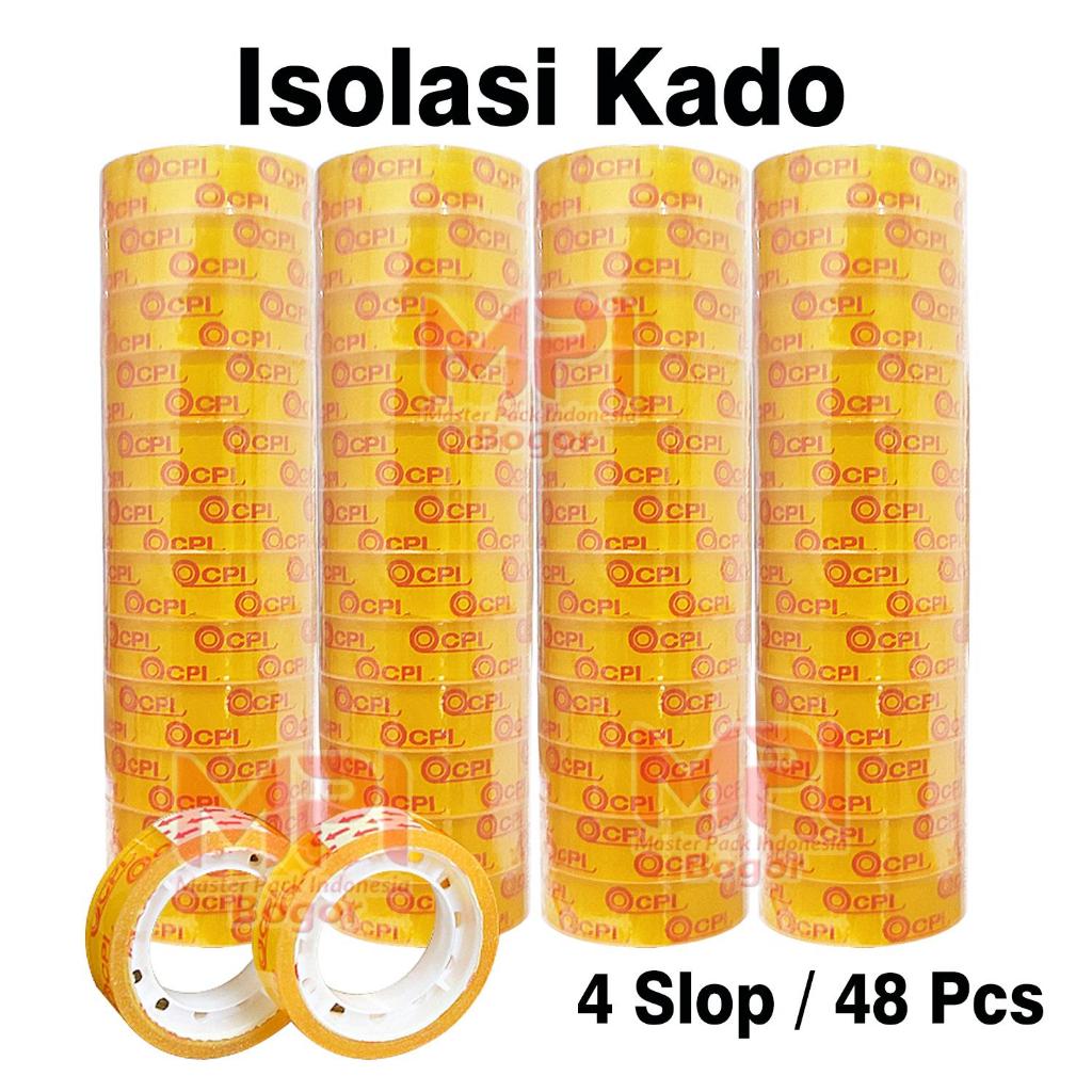 

4 Slopp (48 Pcs) Isolasi Kado Tebal MPI - Kualitas Terbaik