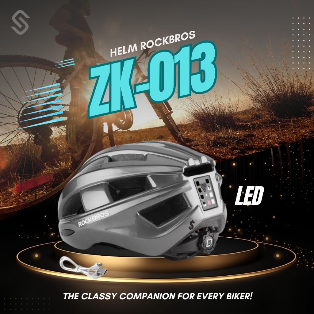 Helm Sepeda Rockbros LED
