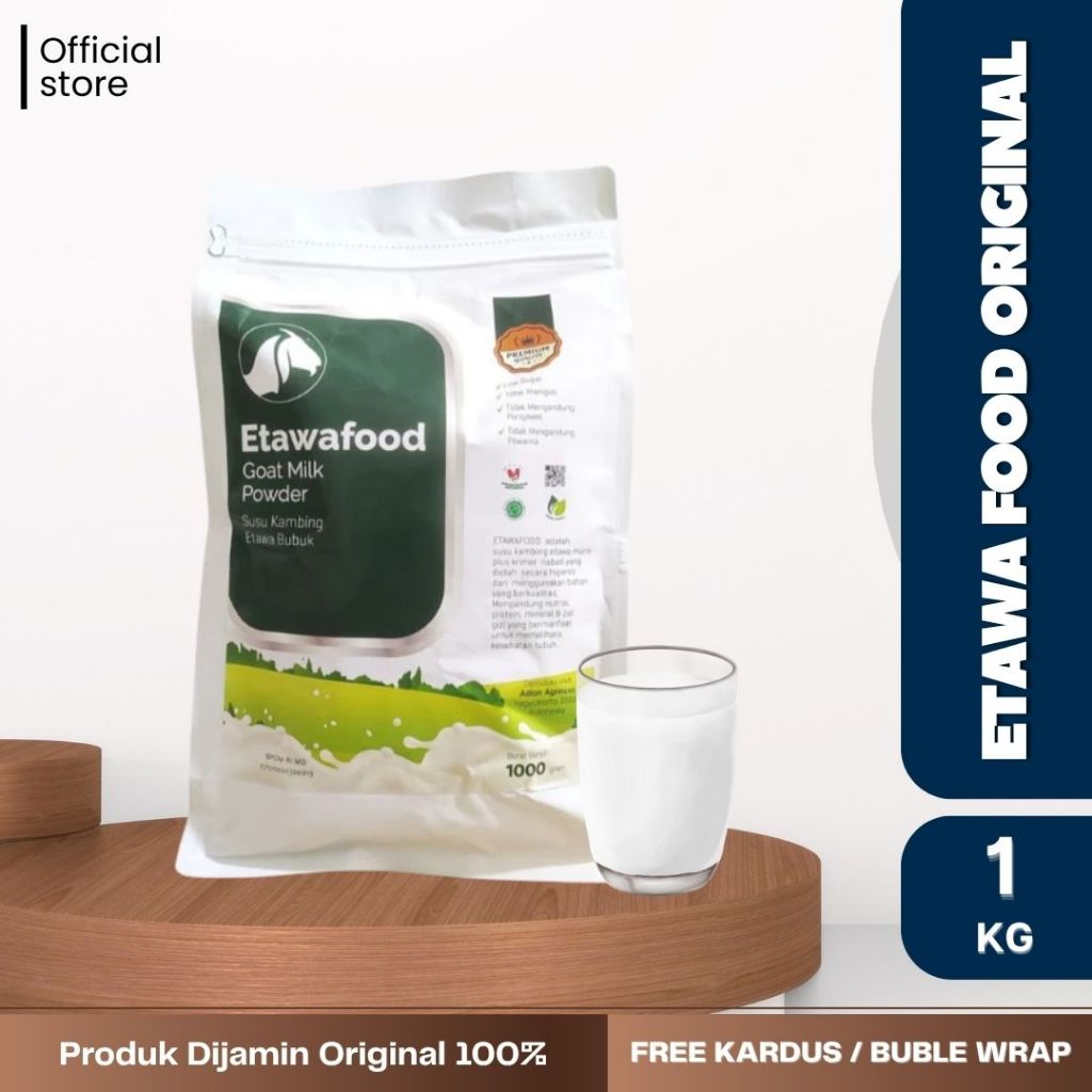 

Etawafood Goat Milk Powder Etawafood Susu Bubuk Etawa Premium Quality 1Kg Rendah Gula