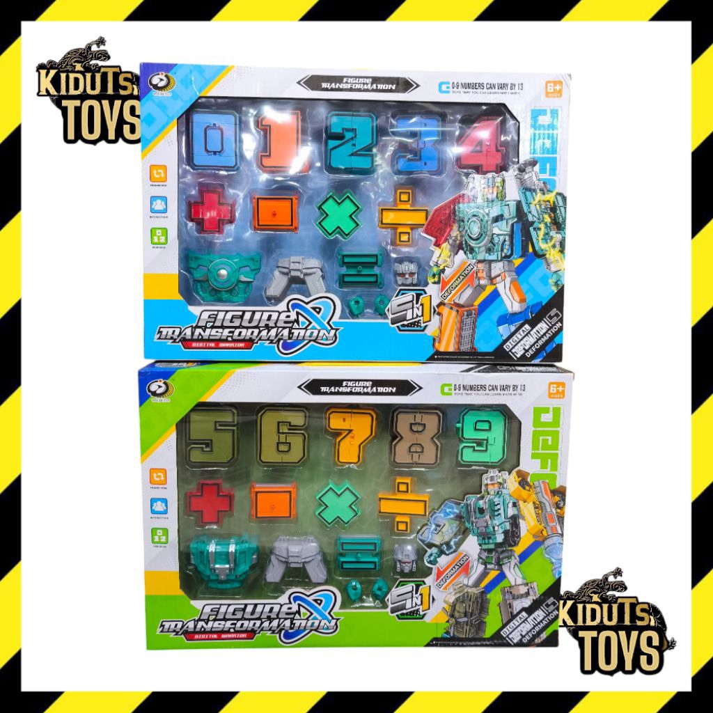 KIDUTS Mainan Robot Angka 0 sampai 9