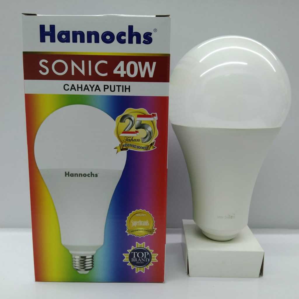 Lampu Led Hannochs Sonic 40 Watt - Bola Lampu Led Rumah Cahaya Putih CDL
