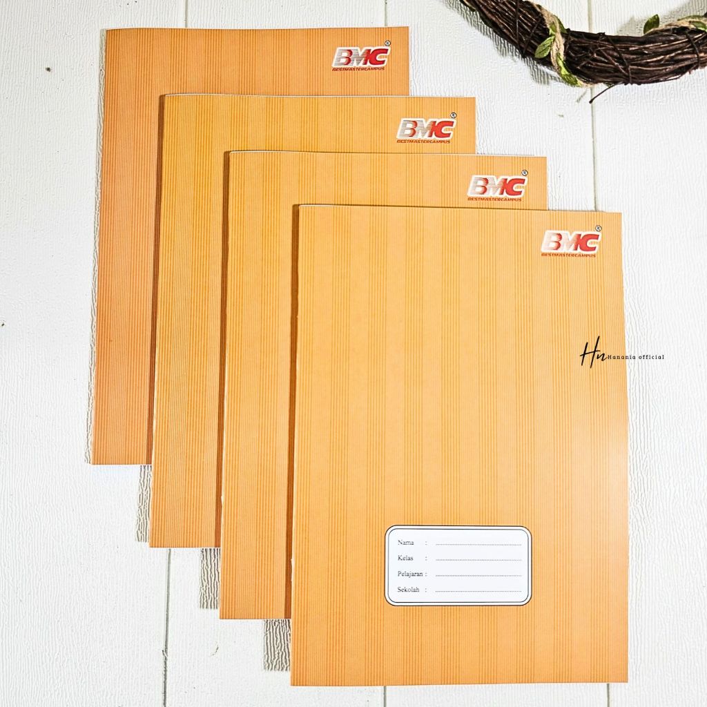 

BH01 (10Pcs) BUKU TULIS SEKOLAH BMC COVER Coklat/BUKU TULIS Premium/BUKU TULIS Murah /BUKU TULIS