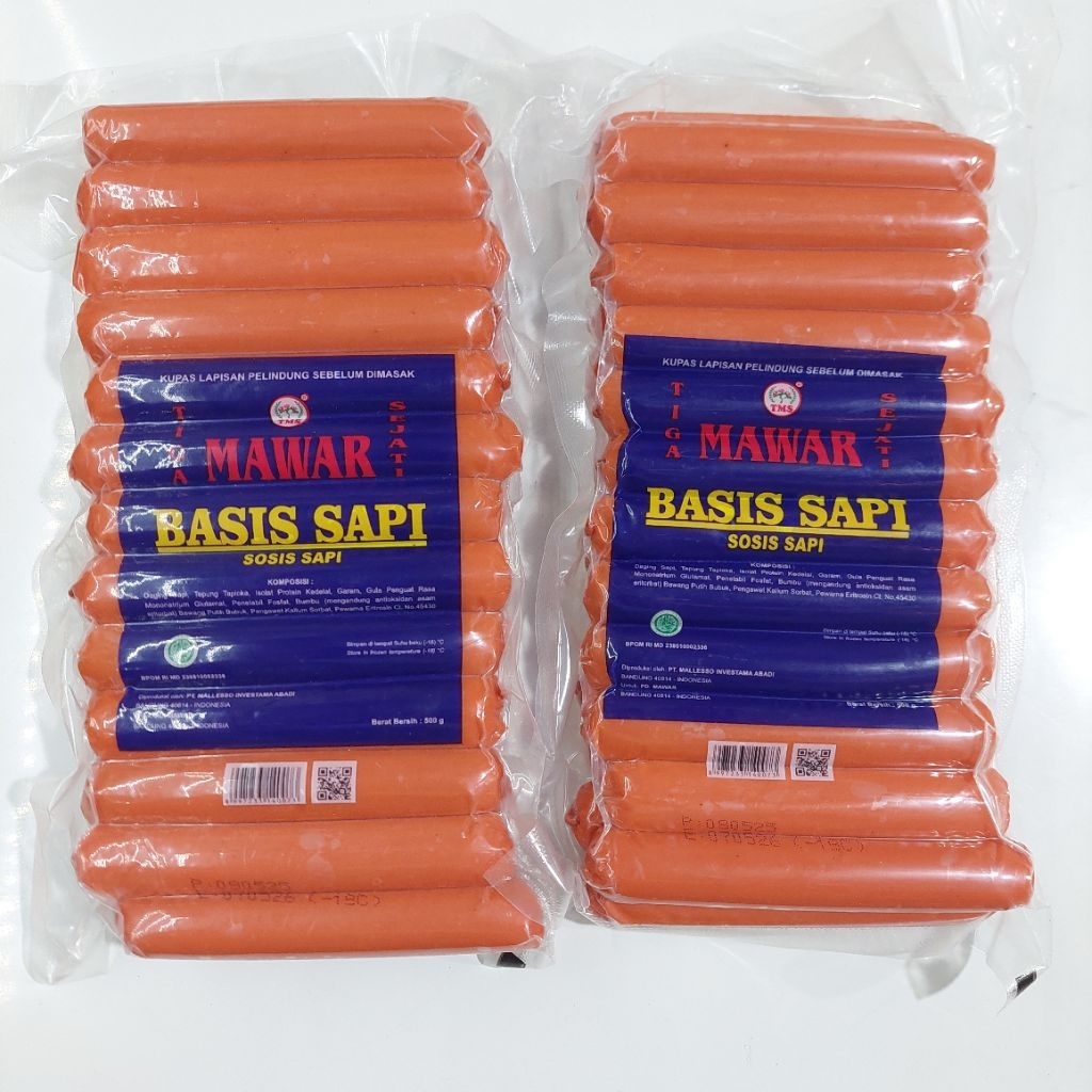 

Sosis mawar sosis sapi isi 25 biji