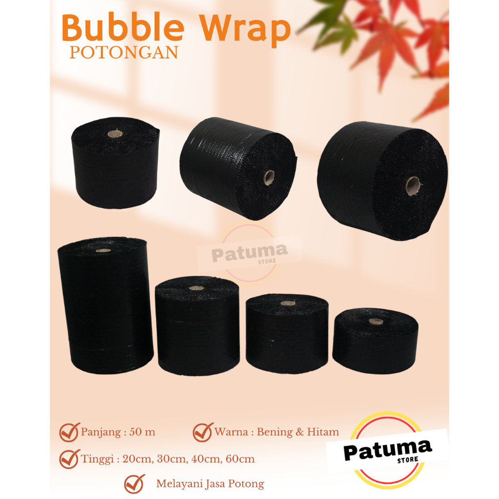 

Bubble Wrap Potongan Tebal Tinggi 20cm 30cm 40cm 60cm Panjang 50 Meter
