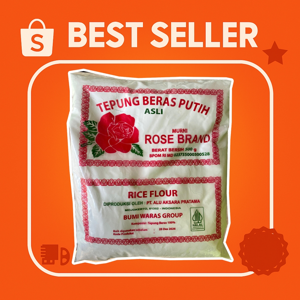 

Tepung Beras Putih Rose Brand 500 Gram Original