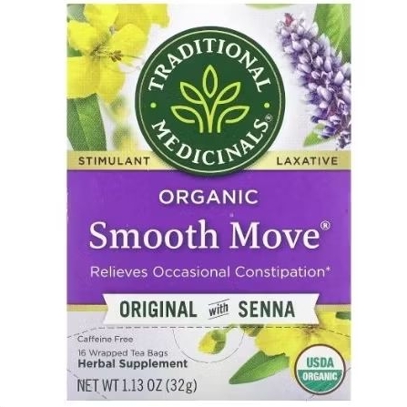

Traditional medicinals organic smooth move laxative 16 tea bags